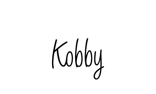 The best way (Angelique-Rose-font-FFP) to make a short signature is to pick only two or three words in your name. The name Kobby include a total of six letters. For converting this name. Kobby signature style 5 images and pictures png