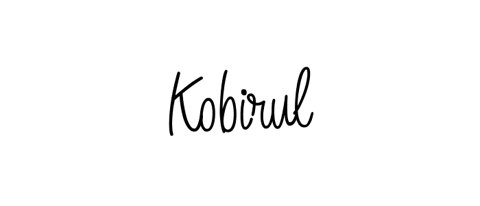 if you are searching for the best signature style for your name Kobirul. so please give up your signature search. here we have designed multiple signature styles  using Angelique-Rose-font-FFP. Kobirul signature style 5 images and pictures png