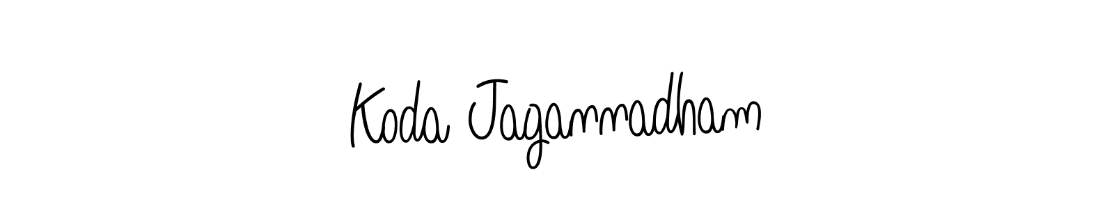 How to make Koda Jagannadham name signature. Use Angelique-Rose-font-FFP style for creating short signs online. This is the latest handwritten sign. Koda Jagannadham signature style 5 images and pictures png