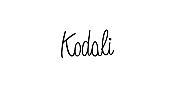 How to Draw Kodali signature style? Angelique-Rose-font-FFP is a latest design signature styles for name Kodali. Kodali signature style 5 images and pictures png