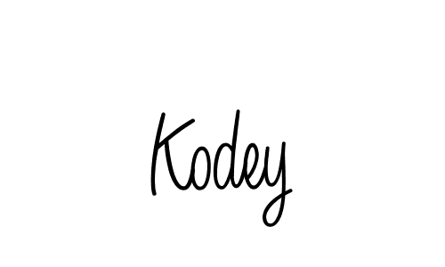 How to make Kodey name signature. Use Angelique-Rose-font-FFP style for creating short signs online. This is the latest handwritten sign. Kodey signature style 5 images and pictures png