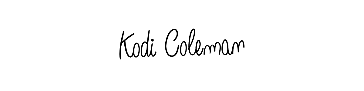 The best way (Angelique-Rose-font-FFP) to make a short signature is to pick only two or three words in your name. The name Kodi Coleman include a total of six letters. For converting this name. Kodi Coleman signature style 5 images and pictures png