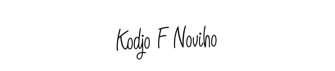 if you are searching for the best signature style for your name Kodjo F Noviho. so please give up your signature search. here we have designed multiple signature styles  using Angelique-Rose-font-FFP. Kodjo F Noviho signature style 5 images and pictures png