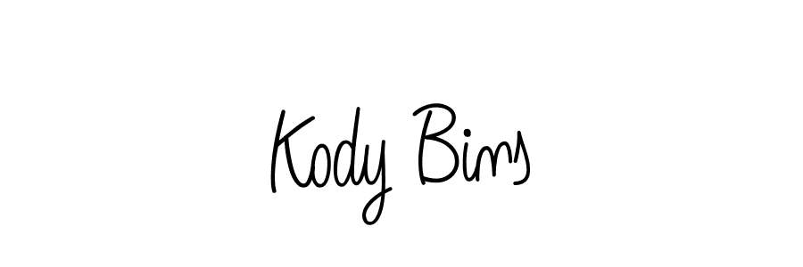 Design your own signature with our free online signature maker. With this signature software, you can create a handwritten (Angelique-Rose-font-FFP) signature for name Kody Bins. Kody Bins signature style 5 images and pictures png