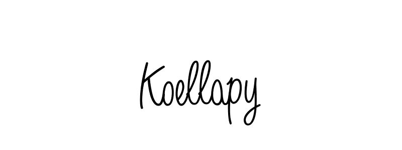 You should practise on your own different ways (Angelique-Rose-font-FFP) to write your name (Koellapy) in signature. don't let someone else do it for you. Koellapy signature style 5 images and pictures png