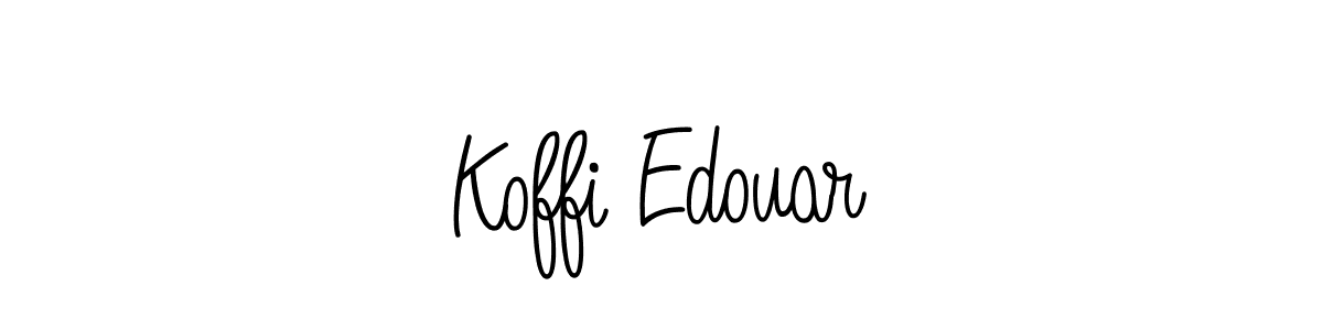 Design your own signature with our free online signature maker. With this signature software, you can create a handwritten (Angelique-Rose-font-FFP) signature for name Koffi Edouar. Koffi Edouar signature style 5 images and pictures png