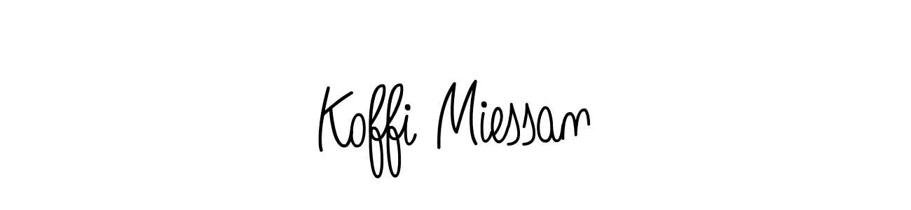 Koffi Miessan stylish signature style. Best Handwritten Sign (Angelique-Rose-font-FFP) for my name. Handwritten Signature Collection Ideas for my name Koffi Miessan. Koffi Miessan signature style 5 images and pictures png