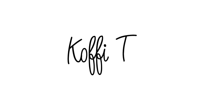 Also You can easily find your signature by using the search form. We will create Koffi T name handwritten signature images for you free of cost using Angelique-Rose-font-FFP sign style. Koffi T signature style 5 images and pictures png