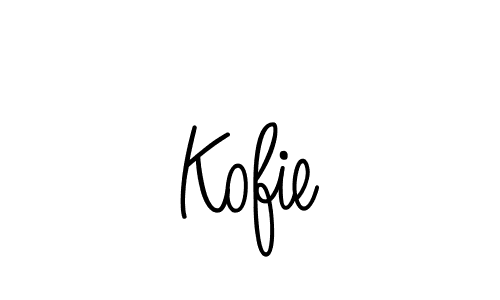 How to Draw Kofie signature style? Angelique-Rose-font-FFP is a latest design signature styles for name Kofie. Kofie signature style 5 images and pictures png