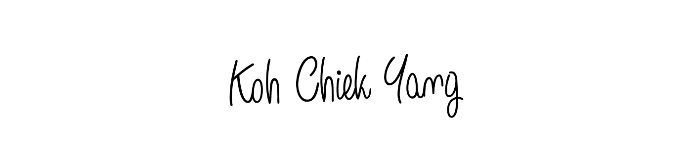 Make a beautiful signature design for name Koh Chiek Yang. Use this online signature maker to create a handwritten signature for free. Koh Chiek Yang signature style 5 images and pictures png
