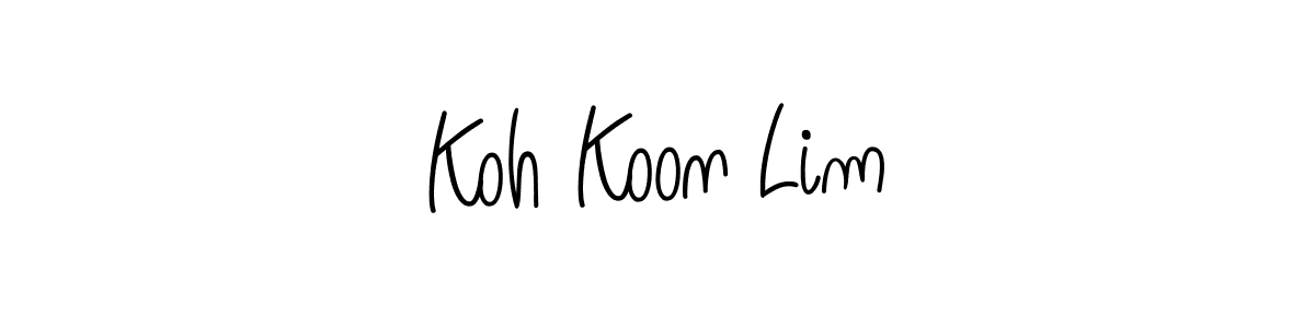 How to make Koh Koon Lim signature? Angelique-Rose-font-FFP is a professional autograph style. Create handwritten signature for Koh Koon Lim name. Koh Koon Lim signature style 5 images and pictures png