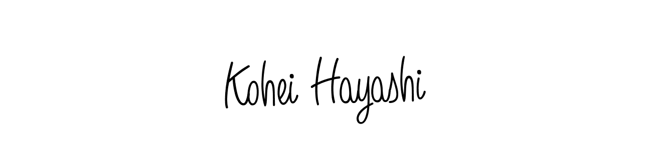 How to make Kohei Hayashi name signature. Use Angelique-Rose-font-FFP style for creating short signs online. This is the latest handwritten sign. Kohei Hayashi signature style 5 images and pictures png