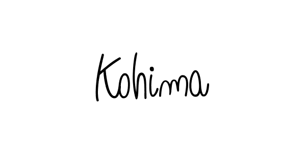 Design your own signature with our free online signature maker. With this signature software, you can create a handwritten (Angelique-Rose-font-FFP) signature for name Kohima. Kohima signature style 5 images and pictures png