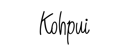 Make a short Kohpui signature style. Manage your documents anywhere anytime using Angelique-Rose-font-FFP. Create and add eSignatures, submit forms, share and send files easily. Kohpui signature style 5 images and pictures png