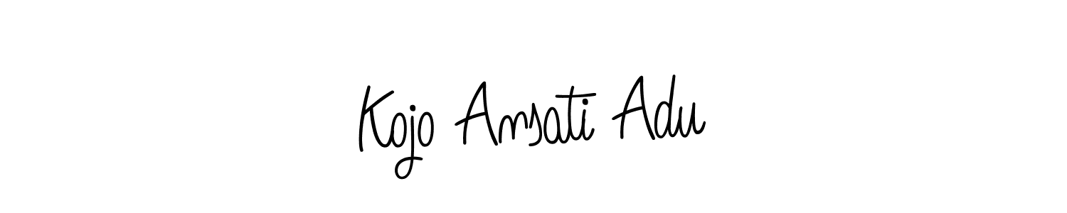 Make a short Kojo Ansati Adu signature style. Manage your documents anywhere anytime using Angelique-Rose-font-FFP. Create and add eSignatures, submit forms, share and send files easily. Kojo Ansati Adu signature style 5 images and pictures png