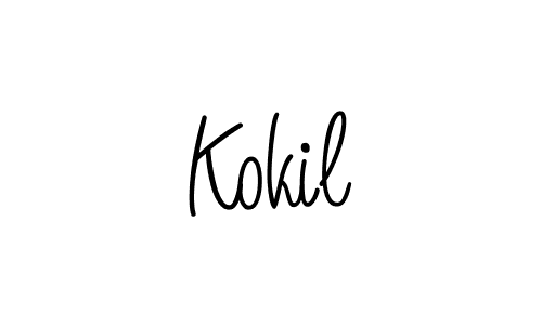 if you are searching for the best signature style for your name Kokil. so please give up your signature search. here we have designed multiple signature styles  using Angelique-Rose-font-FFP. Kokil signature style 5 images and pictures png