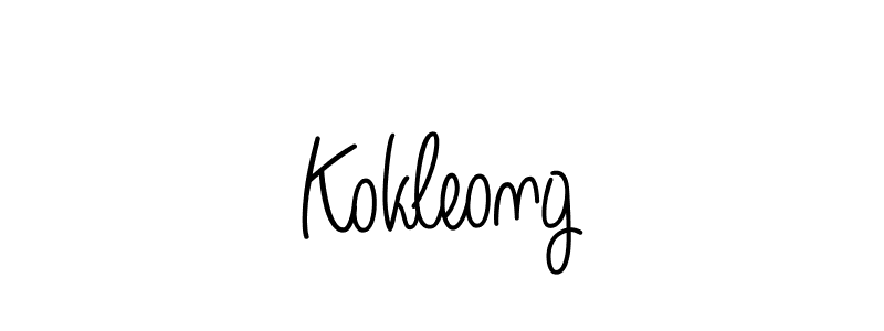 How to Draw Kokleong signature style? Angelique-Rose-font-FFP is a latest design signature styles for name Kokleong. Kokleong signature style 5 images and pictures png