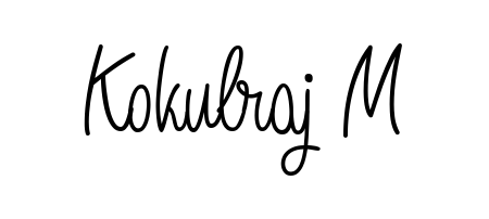 Personalize your online presence with Kokulraj M signature rendered in elegant Angelique-Rose-font-FFP font. Great for website footers and blogs. Kokulraj M signature style 5 images and pictures png