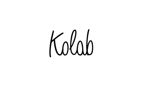 Angelique-Rose-font-FFP is a professional signature style that is perfect for those who want to add a touch of class to their signature. It is also a great choice for those who want to make their signature more unique. Get Kolab name to fancy signature for free. Kolab signature style 5 images and pictures png