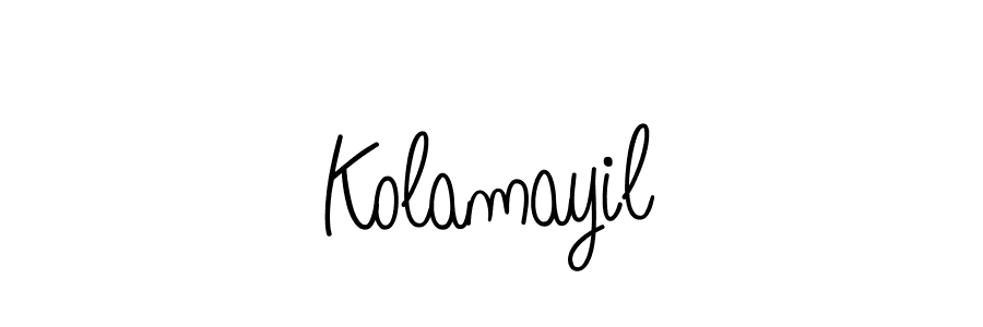 Also You can easily find your signature by using the search form. We will create Kolamayil name handwritten signature images for you free of cost using Angelique-Rose-font-FFP sign style. Kolamayil signature style 5 images and pictures png
