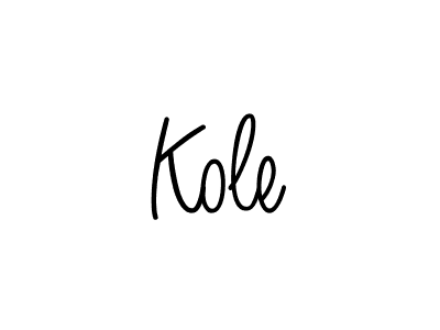 Angelique-Rose-font-FFP is a professional signature style that is perfect for those who want to add a touch of class to their signature. It is also a great choice for those who want to make their signature more unique. Get Kole name to fancy signature for free. Kole signature style 5 images and pictures png