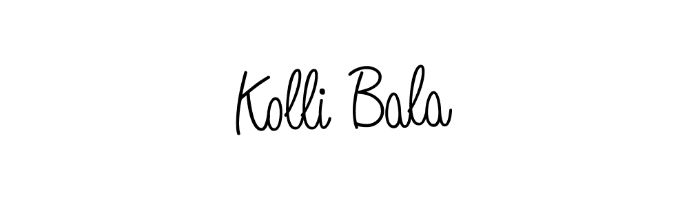 if you are searching for the best signature style for your name Kolli Bala. so please give up your signature search. here we have designed multiple signature styles  using Angelique-Rose-font-FFP. Kolli Bala signature style 5 images and pictures png