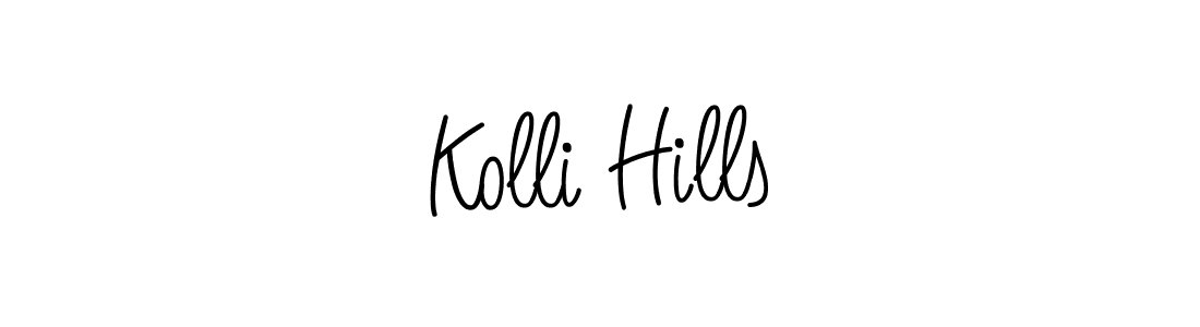 Make a beautiful signature design for name Kolli Hills. Use this online signature maker to create a handwritten signature for free. Kolli Hills signature style 5 images and pictures png