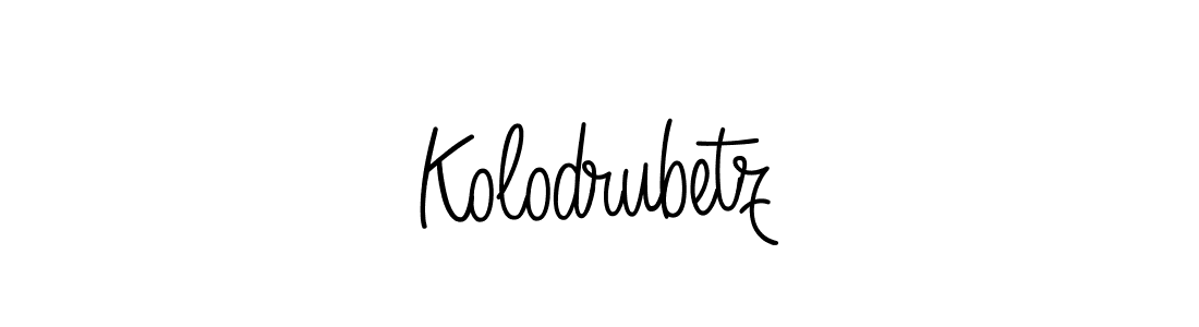 Create a beautiful signature design for name Kolodrubetz. With this signature (Angelique-Rose-font-FFP) fonts, you can make a handwritten signature for free. Kolodrubetz signature style 5 images and pictures png