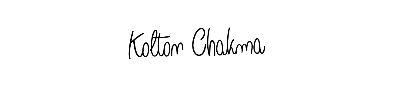 The best way (Angelique-Rose-font-FFP) to make a short signature is to pick only two or three words in your name. The name Kolton Chakma include a total of six letters. For converting this name. Kolton Chakma signature style 5 images and pictures png