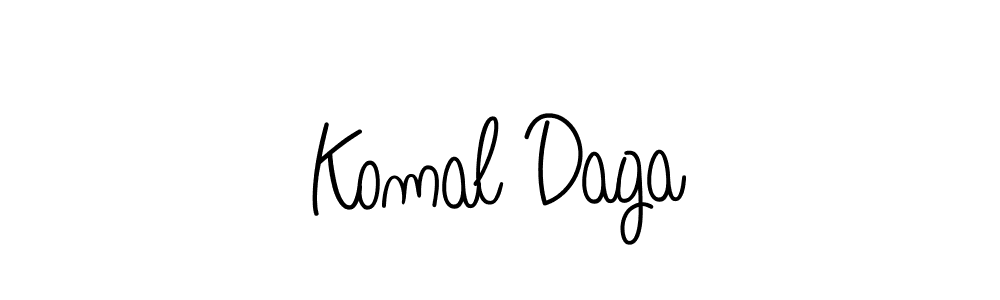 How to Draw Komal Daga signature style? Angelique-Rose-font-FFP is a latest design signature styles for name Komal Daga. Komal Daga signature style 5 images and pictures png