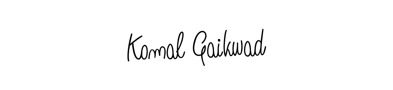 Create a beautiful signature design for name Komal Gaikwad. With this signature (Angelique-Rose-font-FFP) fonts, you can make a handwritten signature for free. Komal Gaikwad signature style 5 images and pictures png