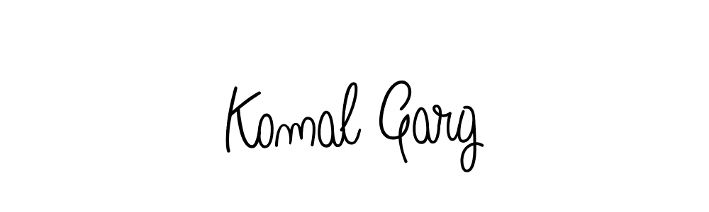 Make a beautiful signature design for name Komal Garg. With this signature (Angelique-Rose-font-FFP) style, you can create a handwritten signature for free. Komal Garg signature style 5 images and pictures png