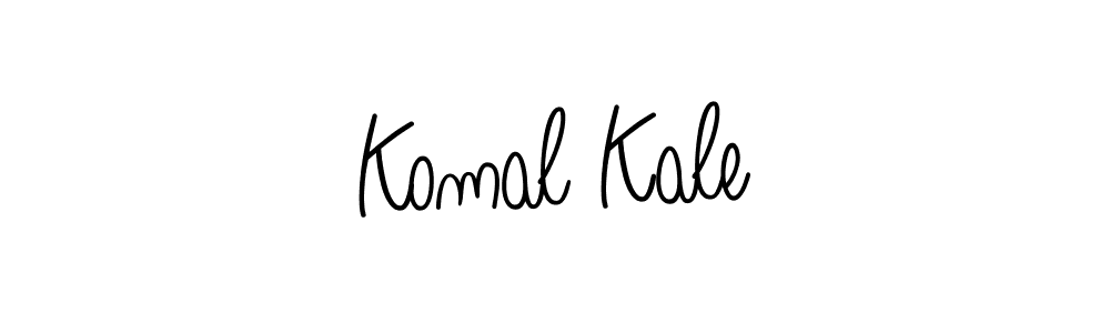Komal Kale stylish signature style. Best Handwritten Sign (Angelique-Rose-font-FFP) for my name. Handwritten Signature Collection Ideas for my name Komal Kale. Komal Kale signature style 5 images and pictures png
