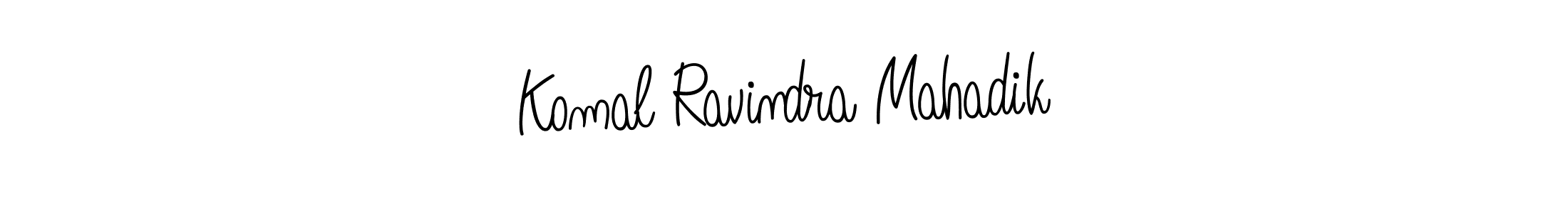 Make a beautiful signature design for name Komal Ravindra Mahadik. Use this online signature maker to create a handwritten signature for free. Komal Ravindra Mahadik signature style 5 images and pictures png