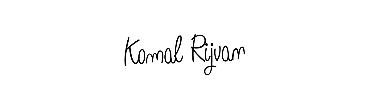 How to make Komal Rijvan signature? Angelique-Rose-font-FFP is a professional autograph style. Create handwritten signature for Komal Rijvan name. Komal Rijvan signature style 5 images and pictures png