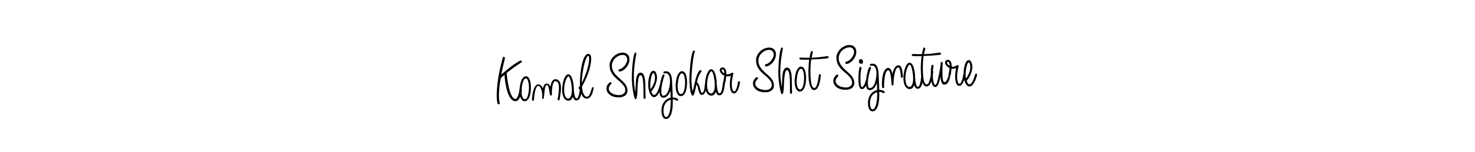 How to make Komal Shegokar Shot Signature name signature. Use Angelique-Rose-font-FFP style for creating short signs online. This is the latest handwritten sign. Komal Shegokar Shot Signature signature style 5 images and pictures png