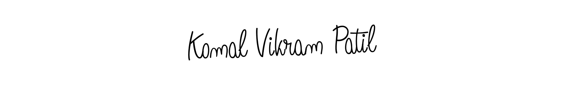 Make a short Komal Vikram Patil signature style. Manage your documents anywhere anytime using Angelique-Rose-font-FFP. Create and add eSignatures, submit forms, share and send files easily. Komal Vikram Patil signature style 5 images and pictures png