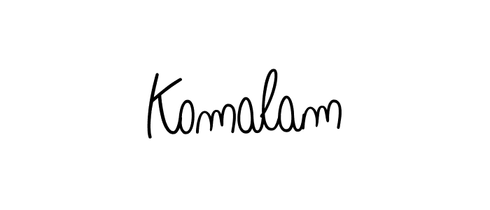 if you are searching for the best signature style for your name Komalam. so please give up your signature search. here we have designed multiple signature styles  using Angelique-Rose-font-FFP. Komalam signature style 5 images and pictures png