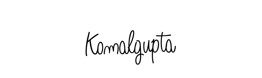 How to make Komalgupta name signature. Use Angelique-Rose-font-FFP style for creating short signs online. This is the latest handwritten sign. Komalgupta signature style 5 images and pictures png