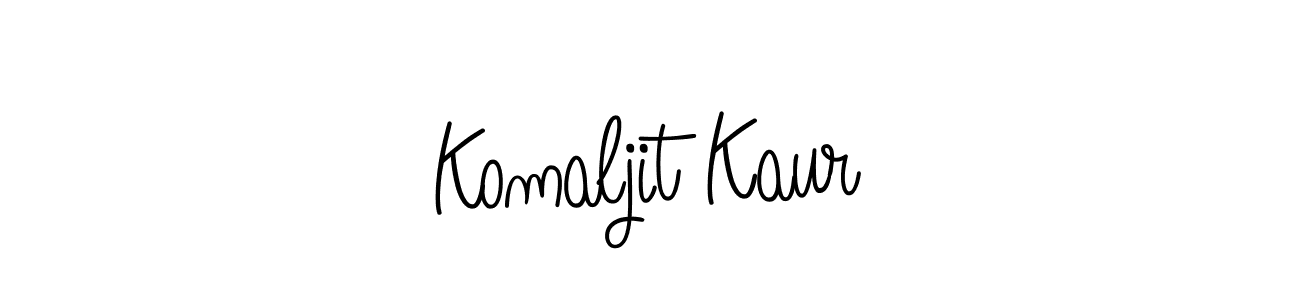 Also we have Komaljit Kaur name is the best signature style. Create professional handwritten signature collection using Angelique-Rose-font-FFP autograph style. Komaljit Kaur signature style 5 images and pictures png