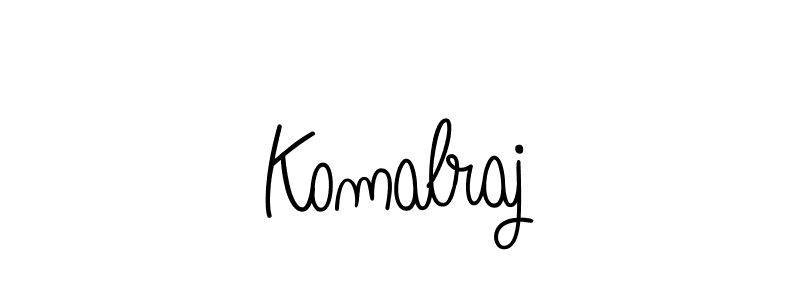 Use a signature maker to create a handwritten signature online. With this signature software, you can design (Angelique-Rose-font-FFP) your own signature for name Komalraj. Komalraj signature style 5 images and pictures png