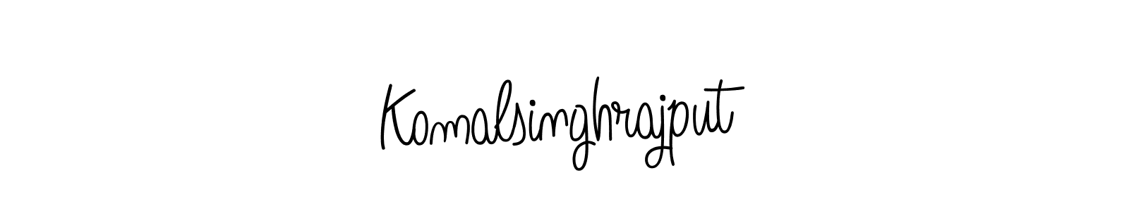 Make a beautiful signature design for name Komalsinghrajput. Use this online signature maker to create a handwritten signature for free. Komalsinghrajput signature style 5 images and pictures png