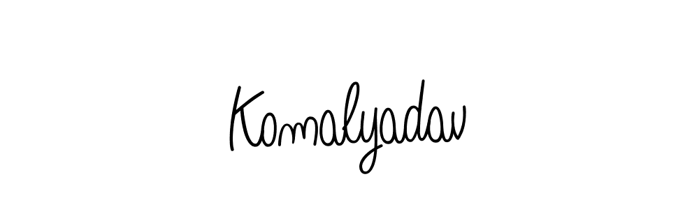 Design your own signature with our free online signature maker. With this signature software, you can create a handwritten (Angelique-Rose-font-FFP) signature for name Komalyadav. Komalyadav signature style 5 images and pictures png