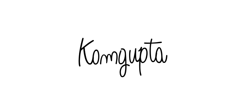 The best way (Angelique-Rose-font-FFP) to make a short signature is to pick only two or three words in your name. The name Komgupta include a total of six letters. For converting this name. Komgupta signature style 5 images and pictures png