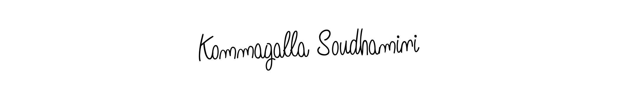 This is the best signature style for the Kommagalla Soudhamini name. Also you like these signature font (Angelique-Rose-font-FFP). Mix name signature. Kommagalla Soudhamini signature style 5 images and pictures png