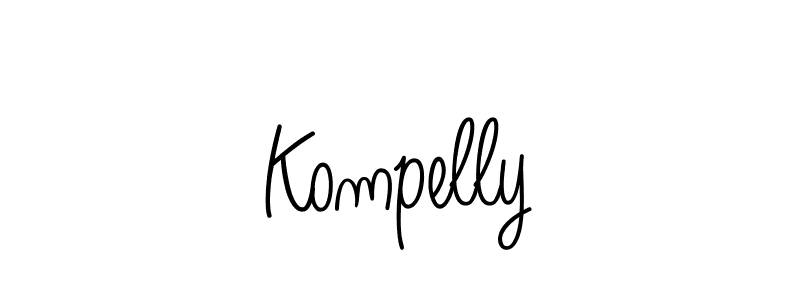 Make a beautiful signature design for name Kompelly. With this signature (Angelique-Rose-font-FFP) style, you can create a handwritten signature for free. Kompelly signature style 5 images and pictures png