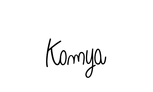 Make a short Komya signature style. Manage your documents anywhere anytime using Angelique-Rose-font-FFP. Create and add eSignatures, submit forms, share and send files easily. Komya signature style 5 images and pictures png