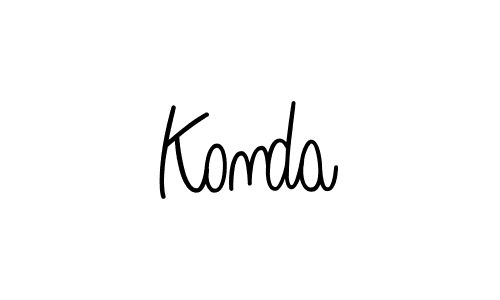 The best way (Angelique-Rose-font-FFP) to make a short signature is to pick only two or three words in your name. The name Konda include a total of six letters. For converting this name. Konda signature style 5 images and pictures png