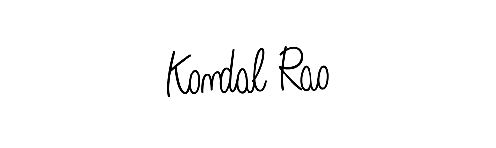 Design your own signature with our free online signature maker. With this signature software, you can create a handwritten (Angelique-Rose-font-FFP) signature for name Kondal Rao. Kondal Rao signature style 5 images and pictures png