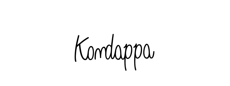 Create a beautiful signature design for name Kondappa. With this signature (Angelique-Rose-font-FFP) fonts, you can make a handwritten signature for free. Kondappa signature style 5 images and pictures png